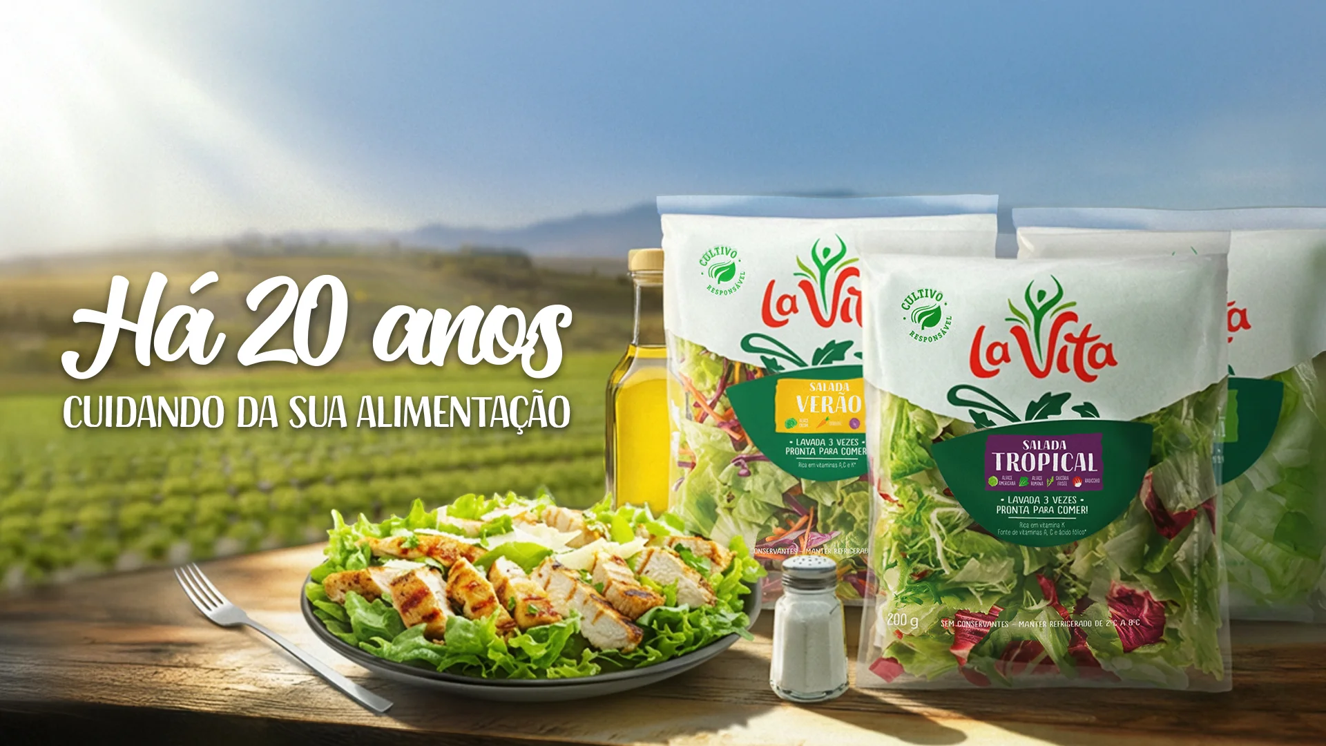 La Vita há 20 anos cuidando da sua alimentação com hortaliças frescas
